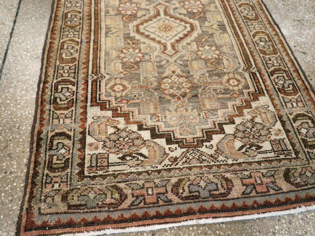 Antique Persian Malayer Throw Rug, No.22344 - Staging