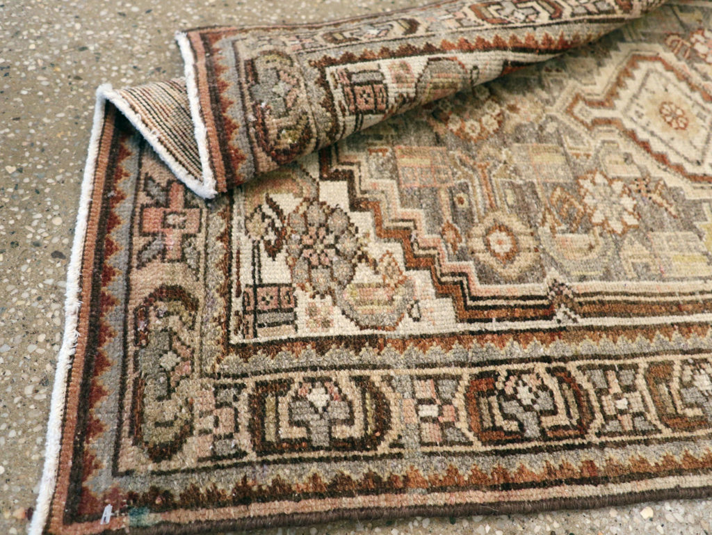 Antique Persian Malayer Throw Rug, No.22344 - Staging