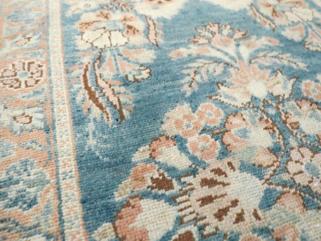 Vintage Persian Malayer Throw Rug, No.22345 - Staging