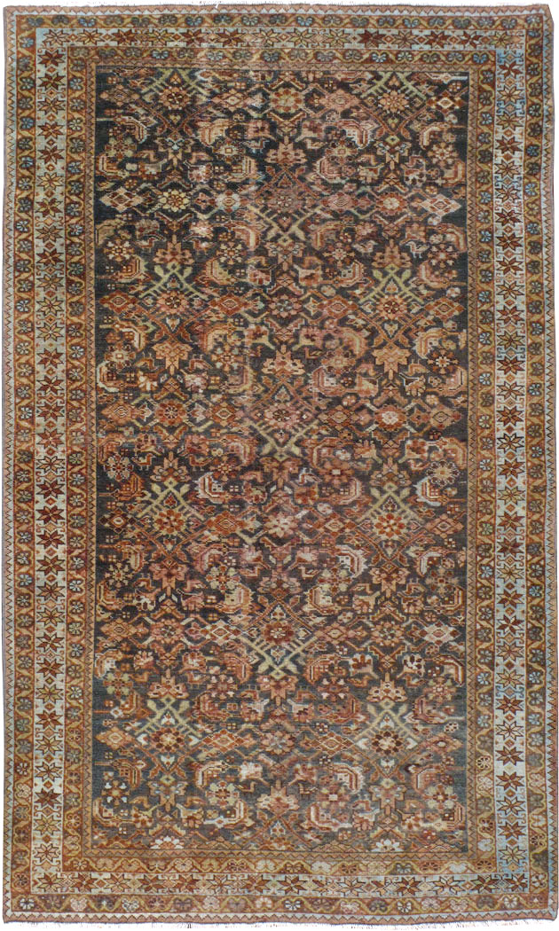 Vintage Persian Malayer Rug, No.22348 - Staging