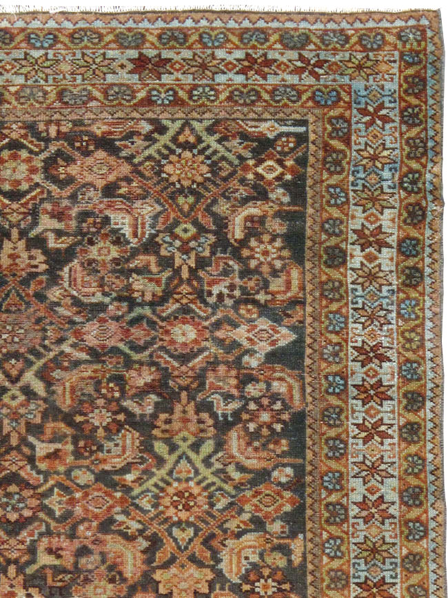 Vintage Persian Malayer Rug, No.22348 - Staging