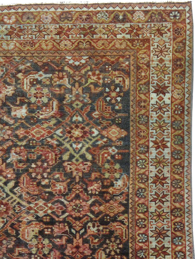 Vintage Persian Malayer Rug, No.22348 - Staging