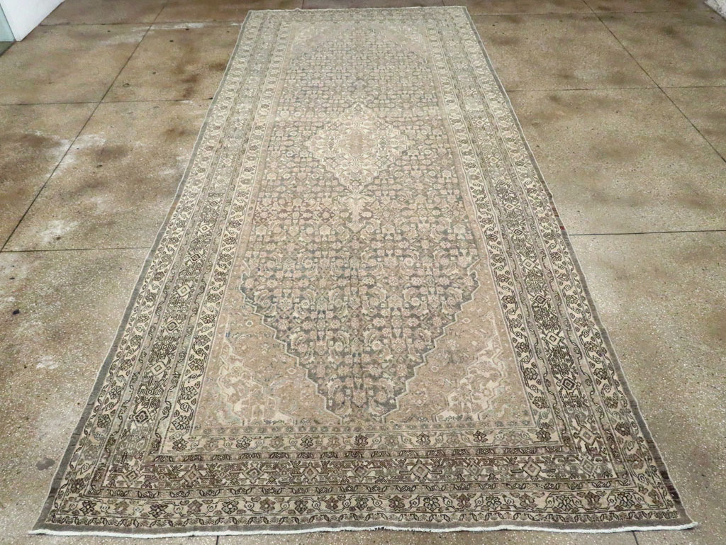 Antique Bibikabad Gallery Carpet, No.22357 - Staging