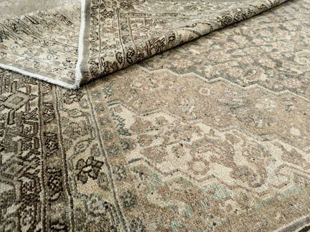 Antique Bibikabad Gallery Carpet, No.22357 - Staging