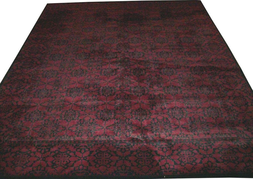 Vintage Indian Lahore Carpet, No.22359 - Staging