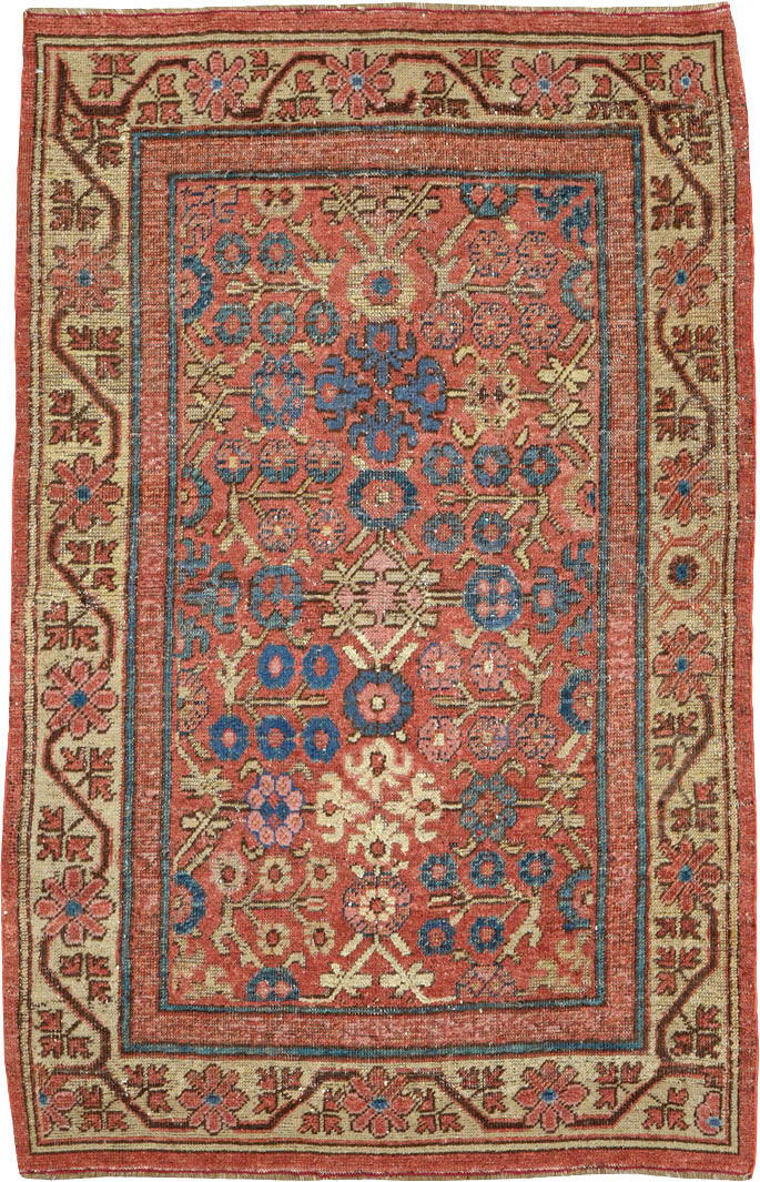 Antique East Turkestan Khotan Rug, No.22361 - Staging