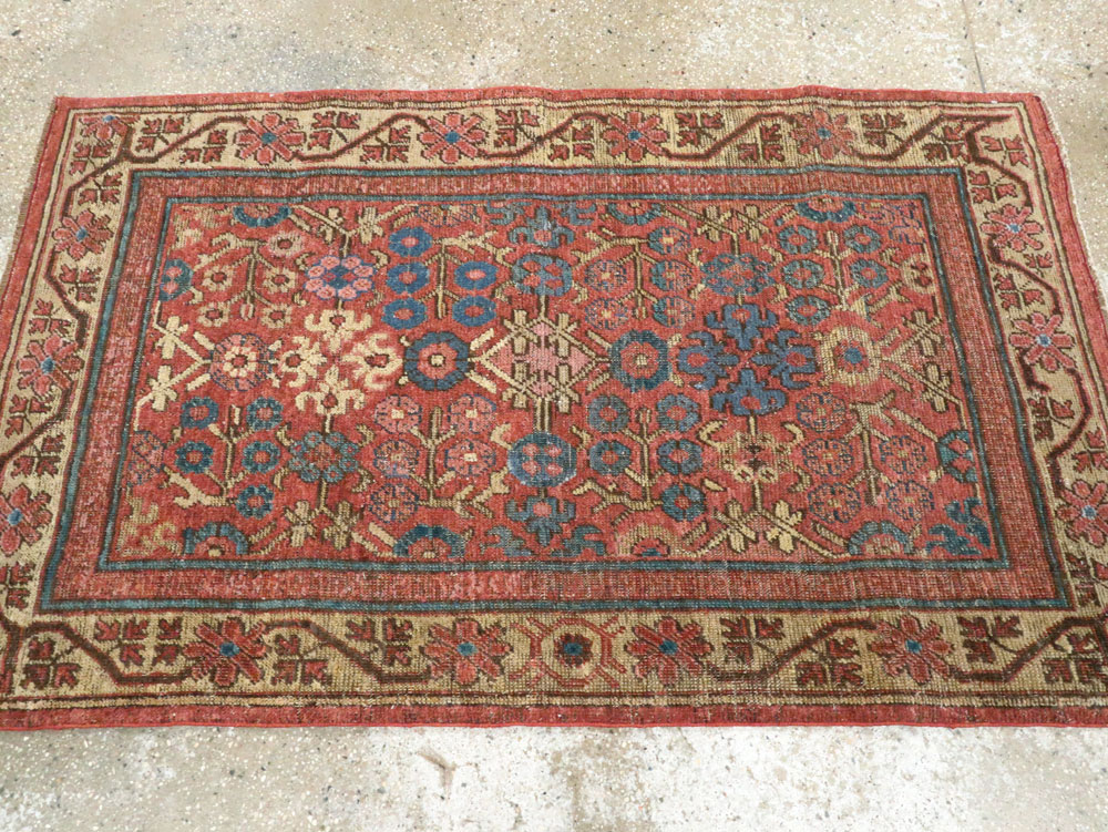 Antique East Turkestan Khotan Rug, No.22361 - Staging