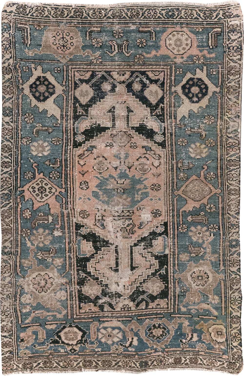 Antique Persian Kurdish Rug, No.22363 - Staging