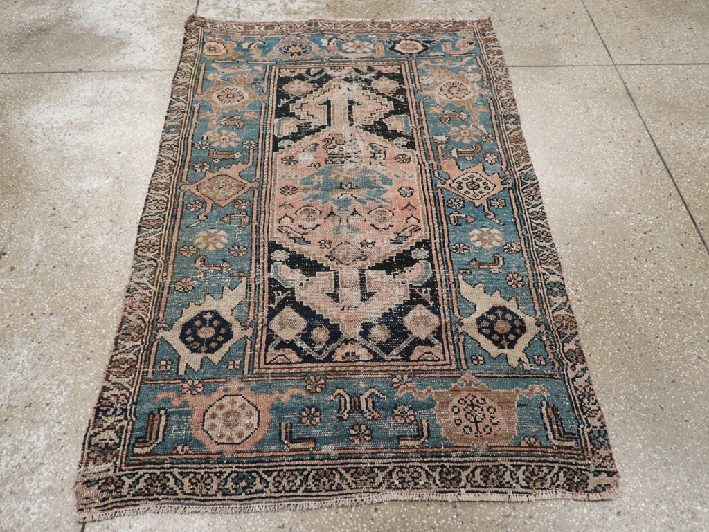 Antique Persian Kurdish Rug, No.22363 - Staging