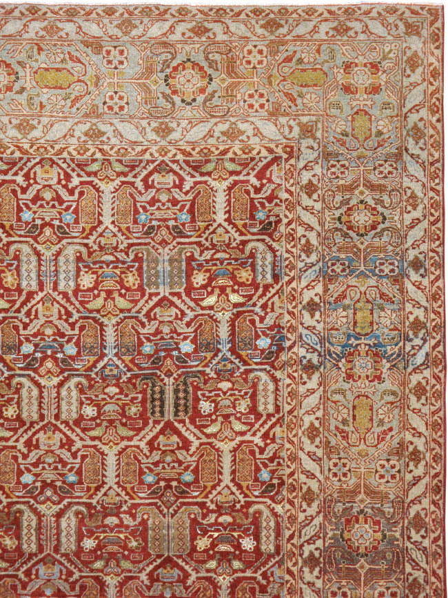 Vintage Persian Quom Carpet, No.22365 - Staging