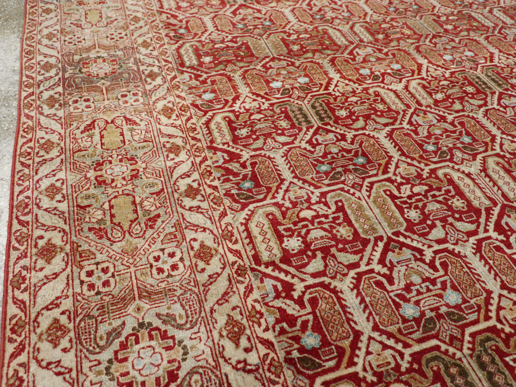 Vintage Persian Quom Carpet, No.22365 - Staging