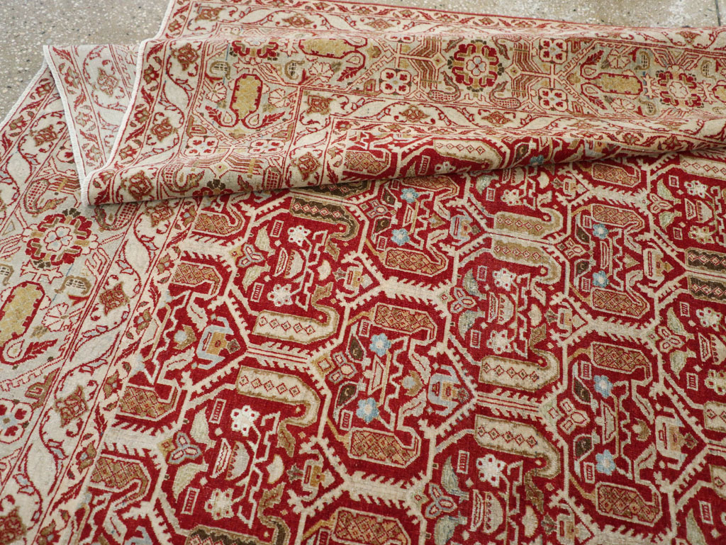 Vintage Persian Quom Carpet, No.22365 - Staging