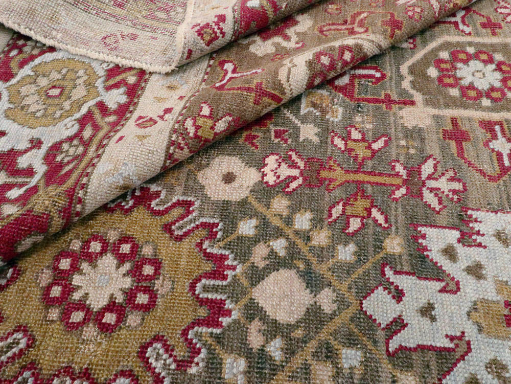 Antique Caucasian Karabagh Gallery Carpet, No.22366 - Staging