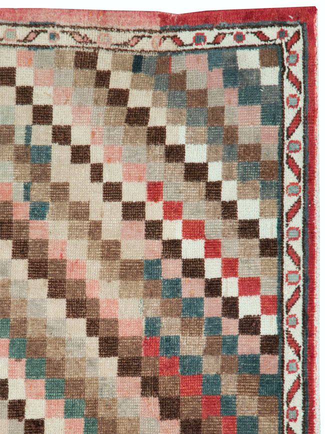 Vintage Turkish Anatolian Square Carpet, No.22374 - Staging