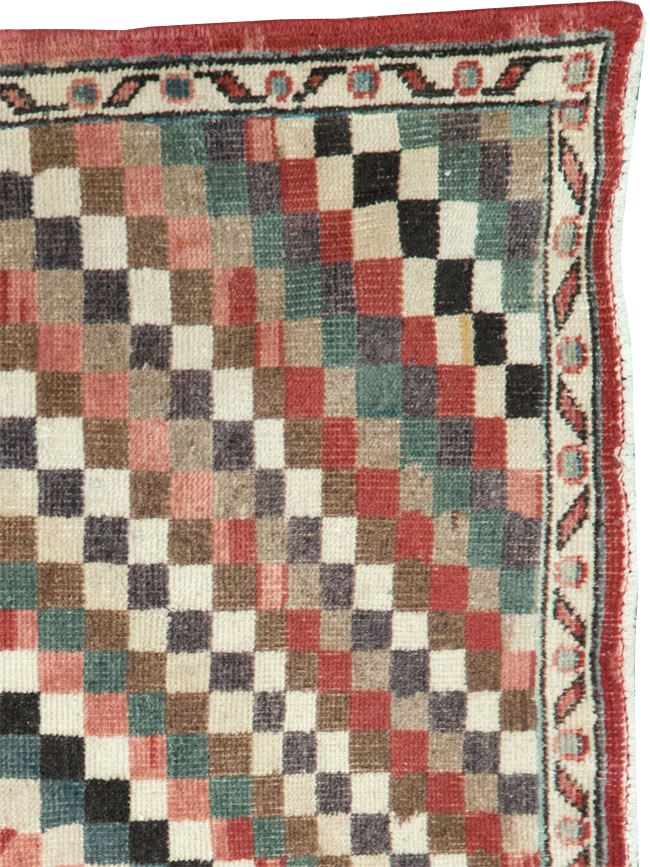 Vintage Turkish Anatolian Square Carpet, No.22374 - Staging