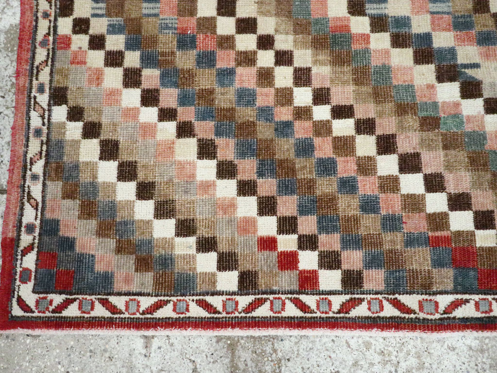 Vintage Turkish Anatolian Square Carpet, No.22374 - Staging