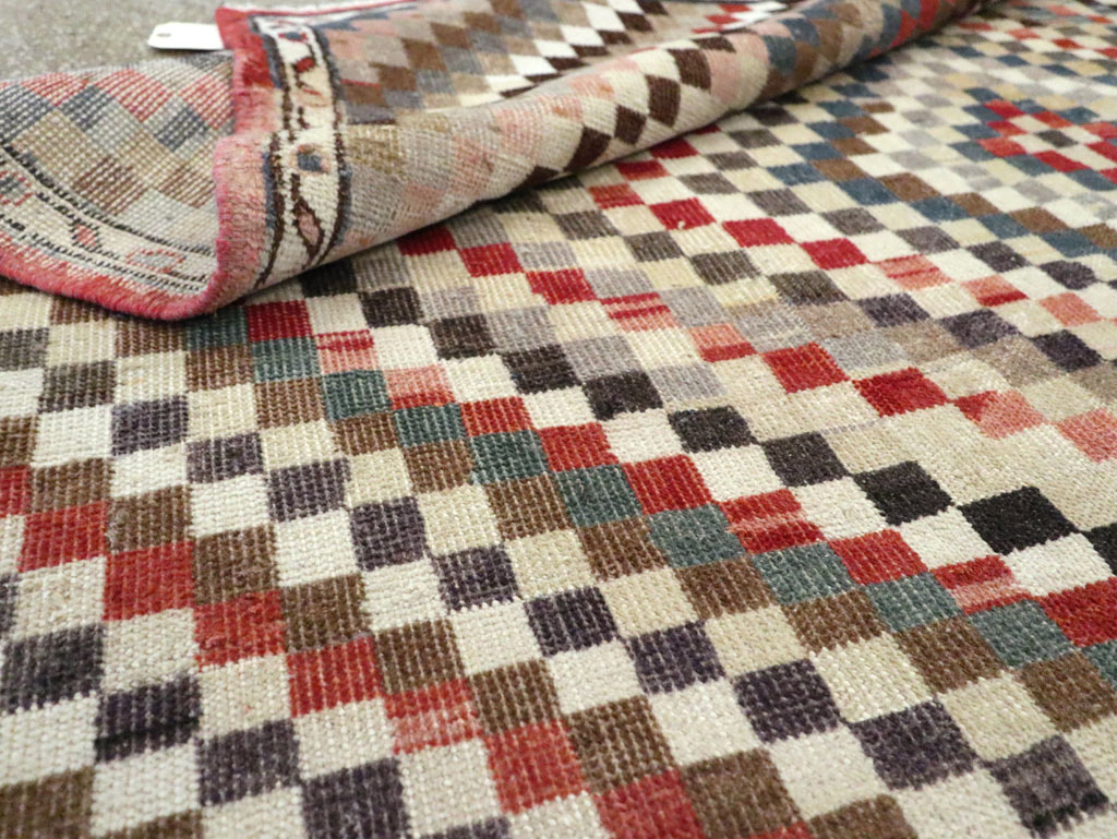 Vintage Turkish Anatolian Square Carpet, No.22374 - Staging