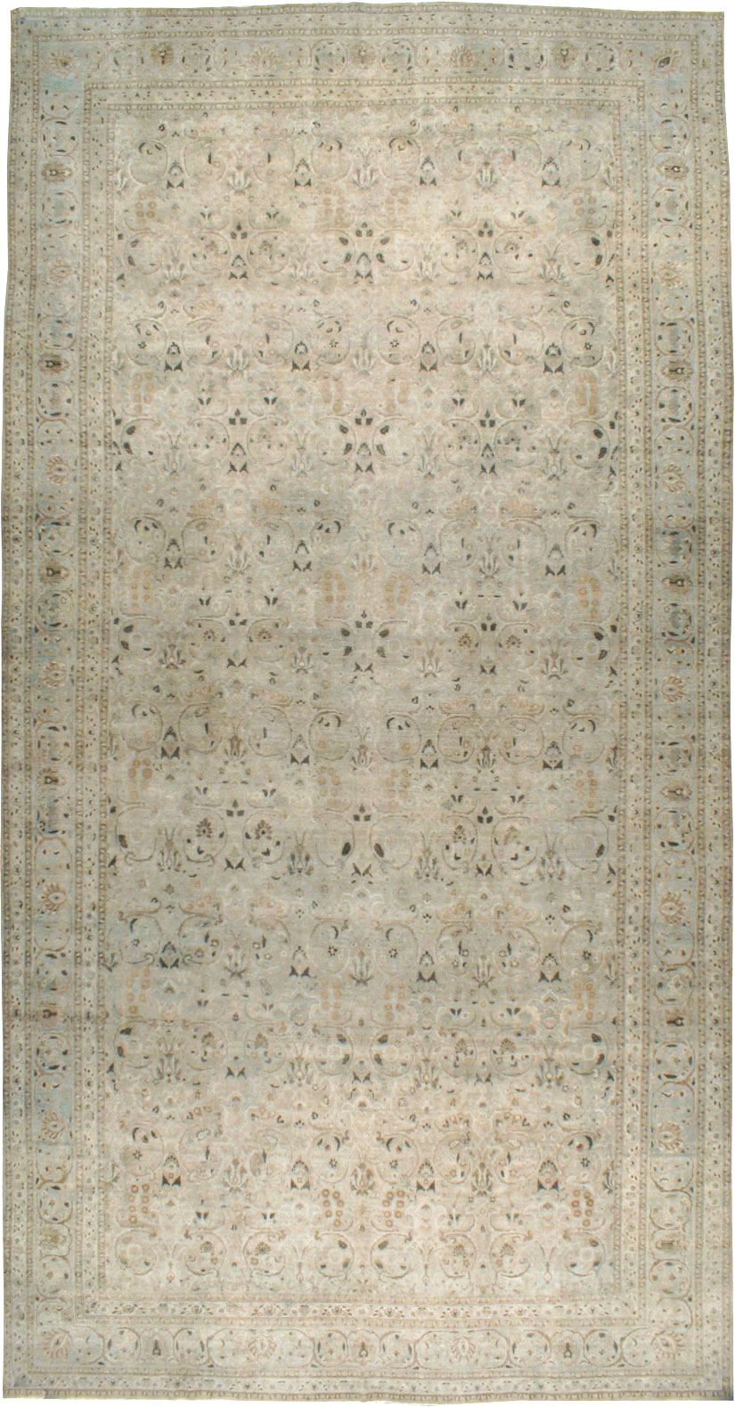 Antique Persian Tabriz Carpet, No.22375 - Staging