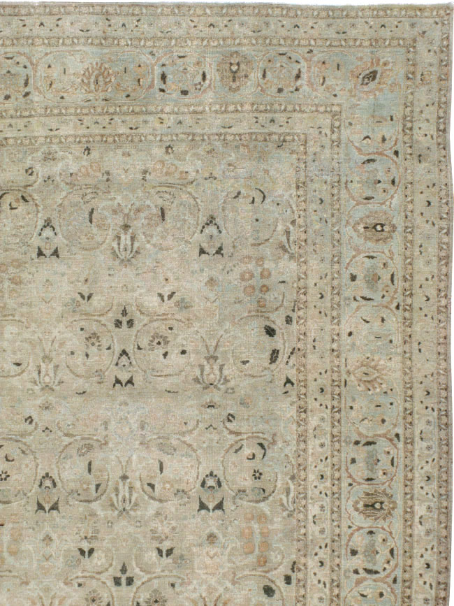 Antique Persian Tabriz Carpet, No.22375 - Staging