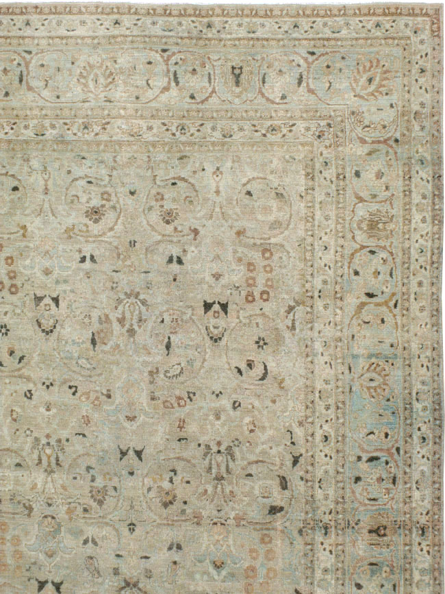 Antique Persian Tabriz Carpet, No.22375 - Staging