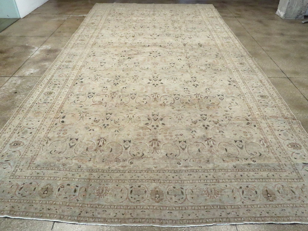 Antique Persian Tabriz Carpet, No.22375 - Staging