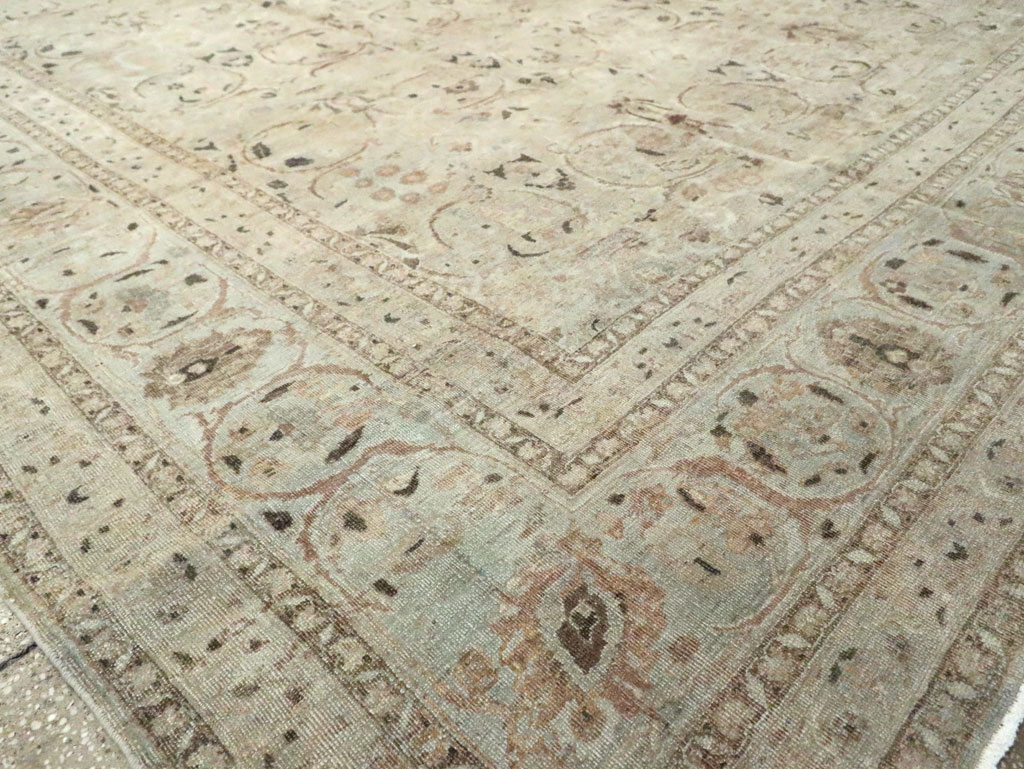 Antique Persian Tabriz Carpet, No.22375 - Staging