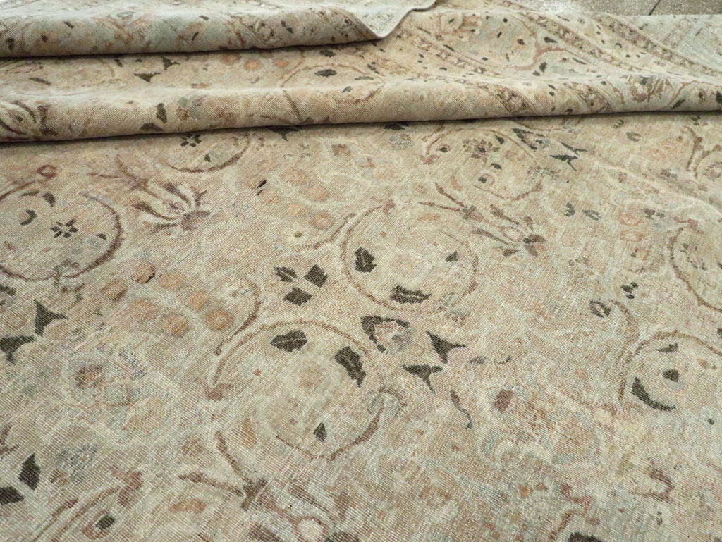 Antique Persian Tabriz Carpet, No.22375 - Staging