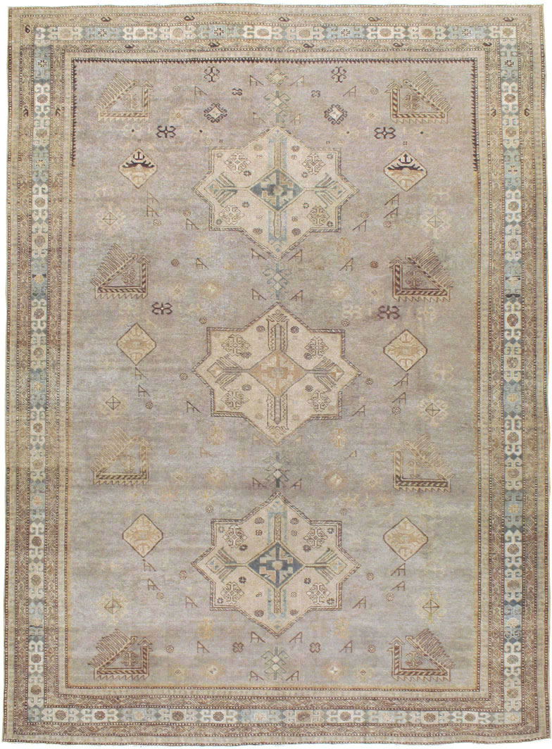 Vintage Persian Tabriz Carpet, No.22376 - Staging