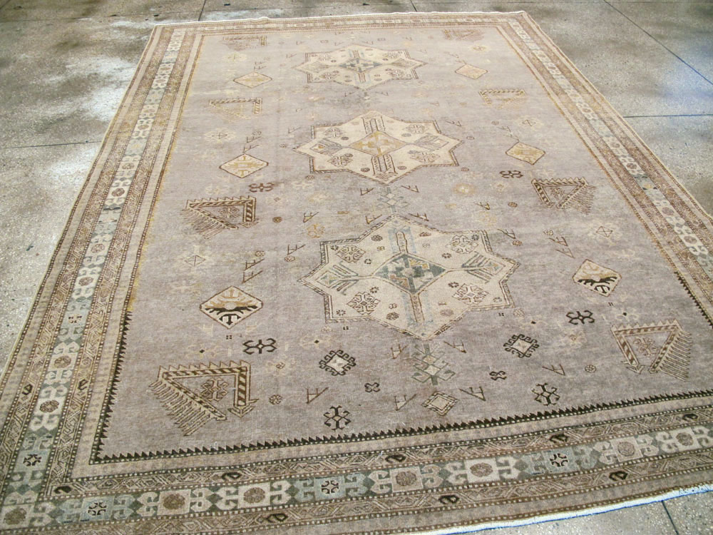 Vintage Persian Tabriz Carpet, No.22376 - Staging