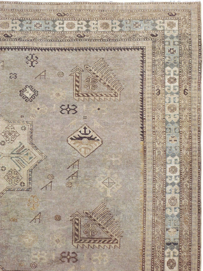 Vintage Persian Tabriz Carpet, No.22376 - Staging