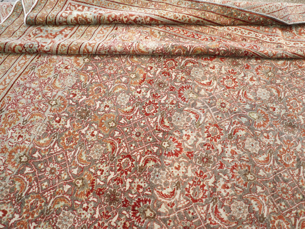 Antique Persian Tabriz Carpet, No.22377 - Staging