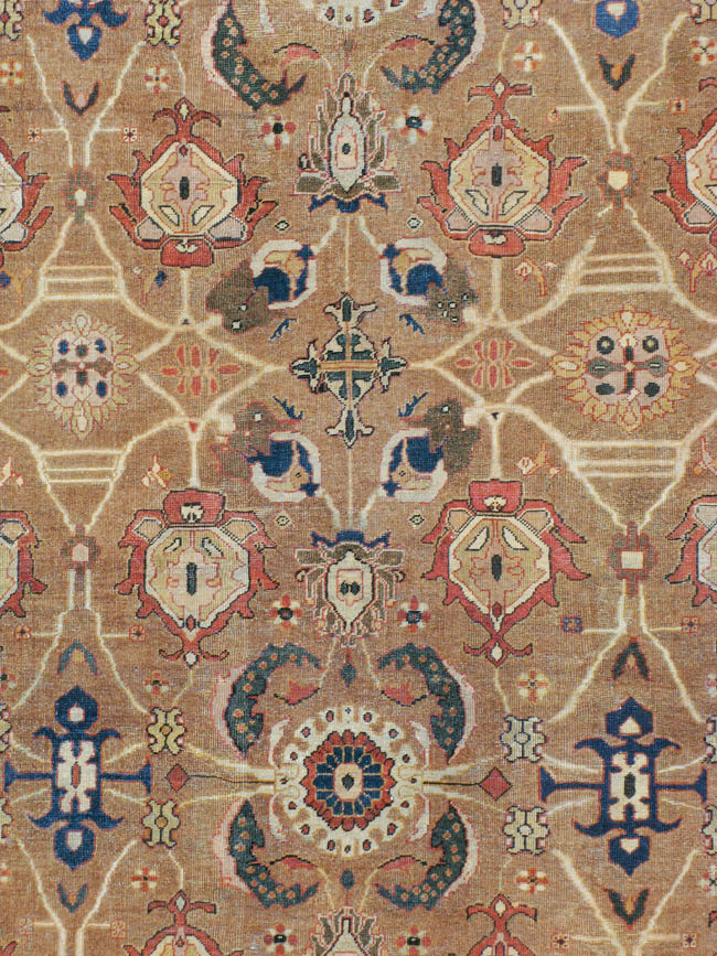 Antique Persian Mahal Carpet, No.22379 - Staging
