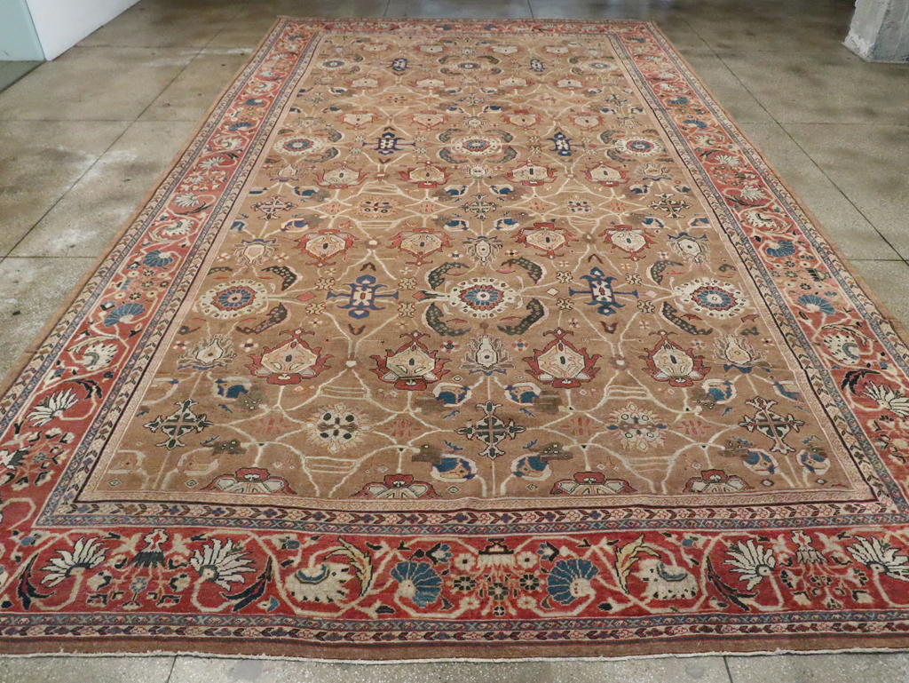 Antique Persian Mahal Carpet, No.22379 - Staging