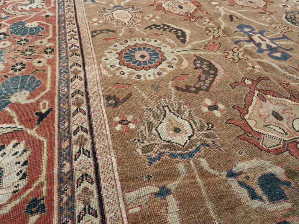 Antique Persian Mahal Carpet, No.22379 - Staging