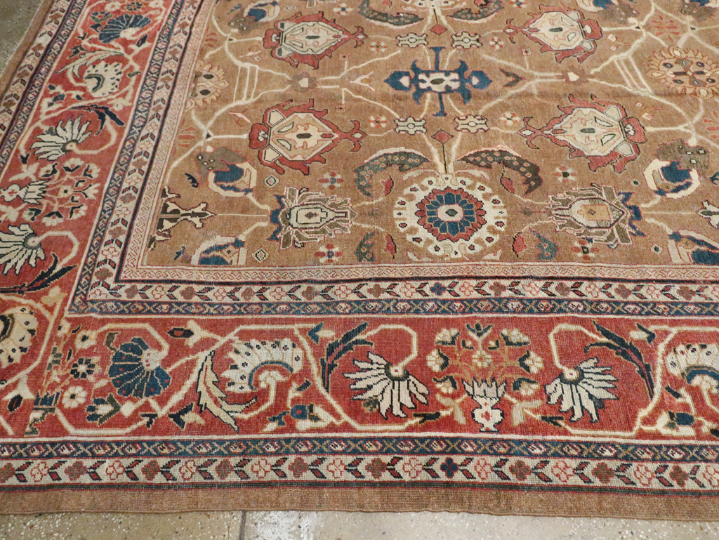 Antique Persian Mahal Carpet, No.22379 - Staging