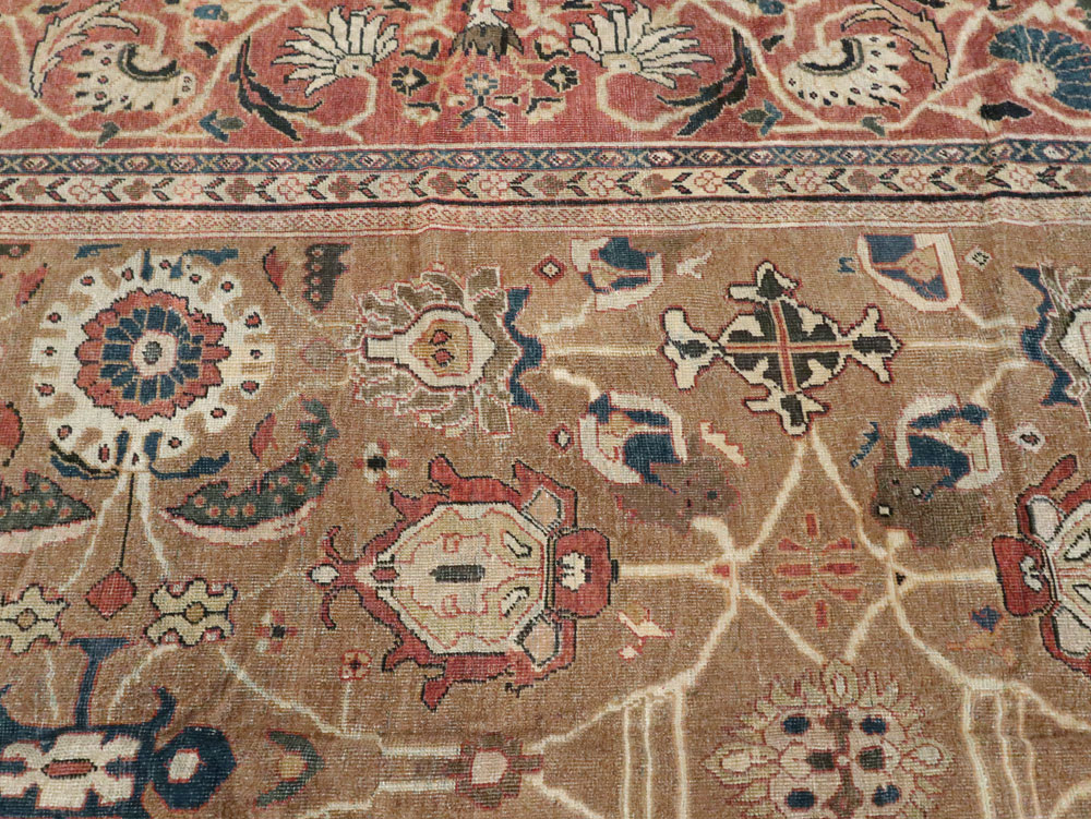 Antique Persian Mahal Carpet, No.22379 - Staging