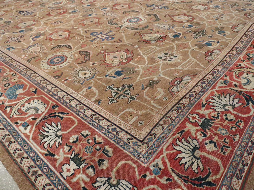 Antique Persian Mahal Carpet, No.22379 - Staging