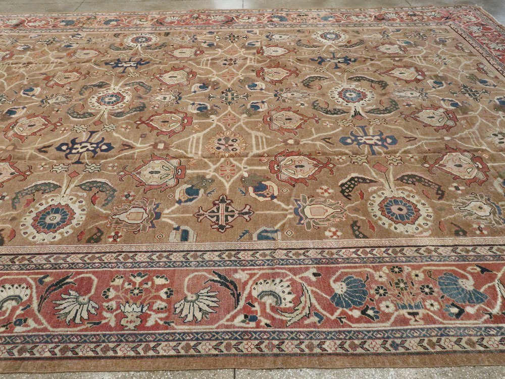 Antique Persian Mahal Carpet, No.22379 - Staging