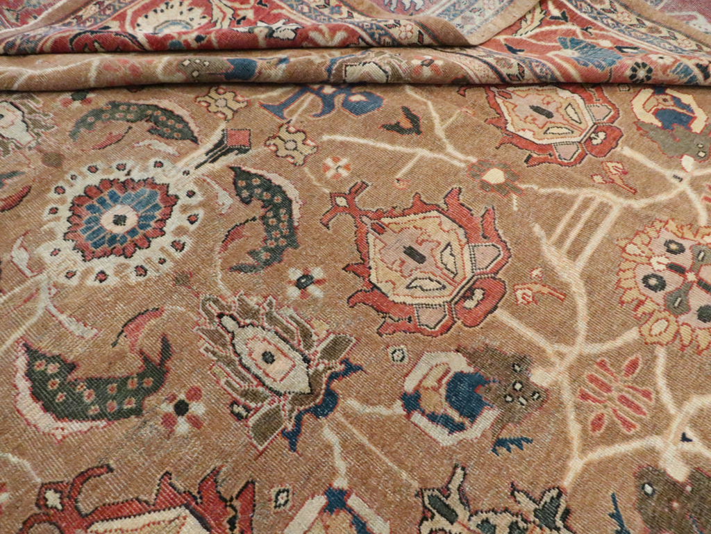 Antique Persian Mahal Carpet, No.22379 - Staging