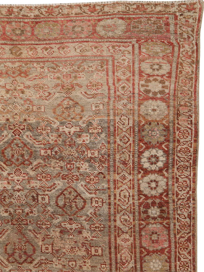 Antique Persian Kurd Bidjar Rug, No.22382 - Staging