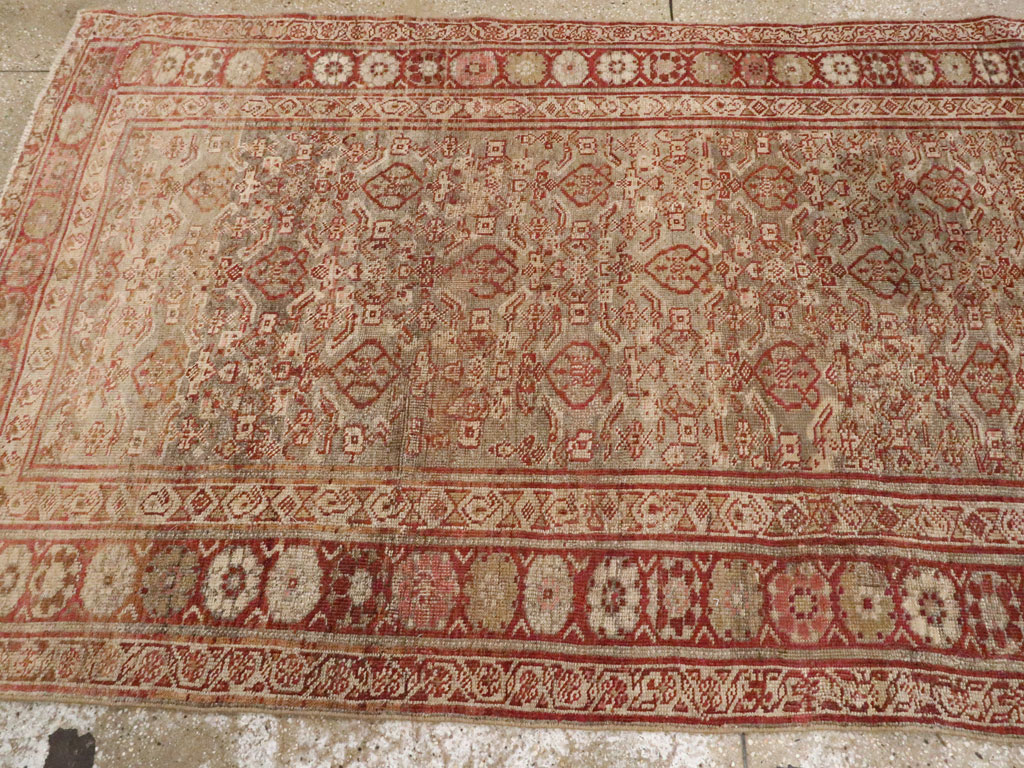 Antique Persian Kurd Bidjar Rug, No.22382 - Staging