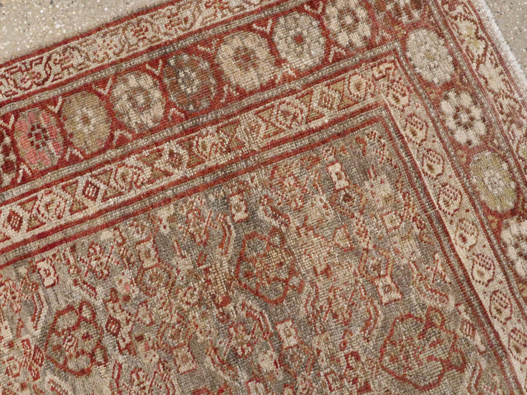 Antique Persian Kurd Bidjar Rug, No.22382 - Staging