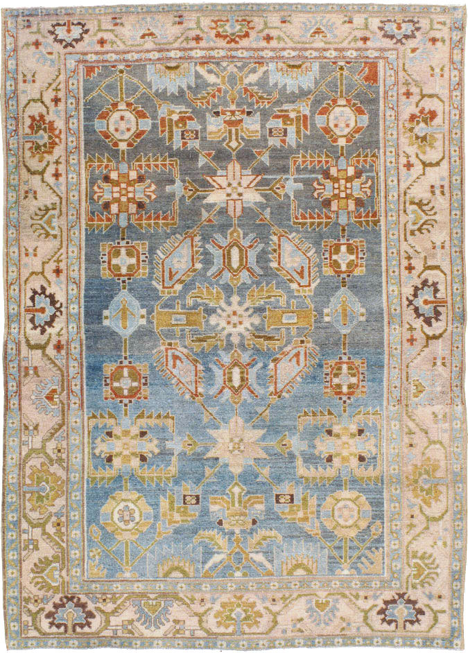 Vintage Persian Malayer Rug, No.22389 - Staging