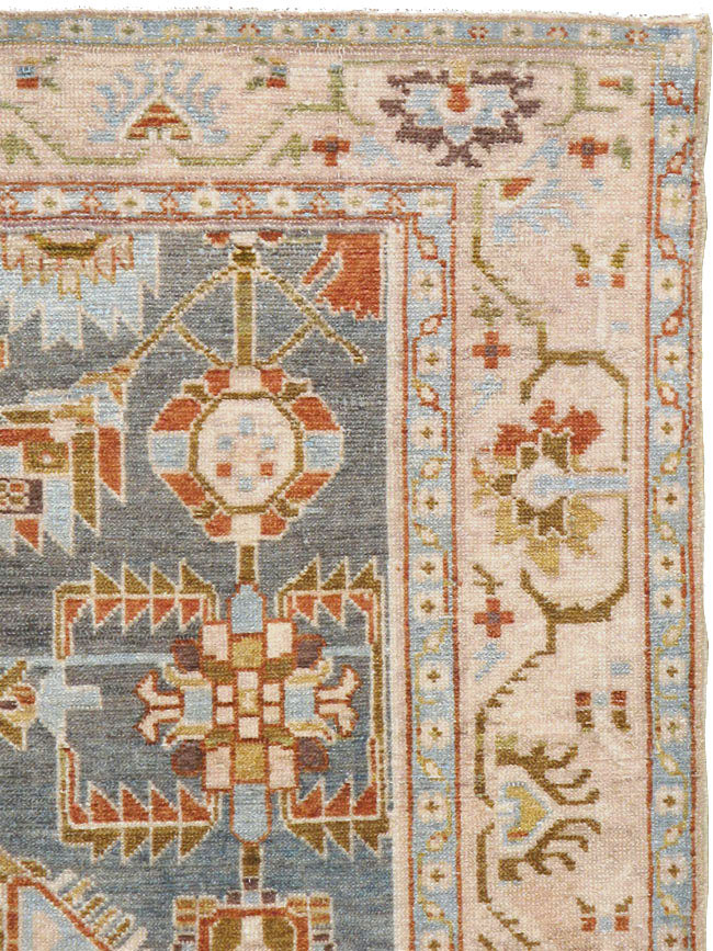 Vintage Persian Malayer Rug, No.22389 - Staging