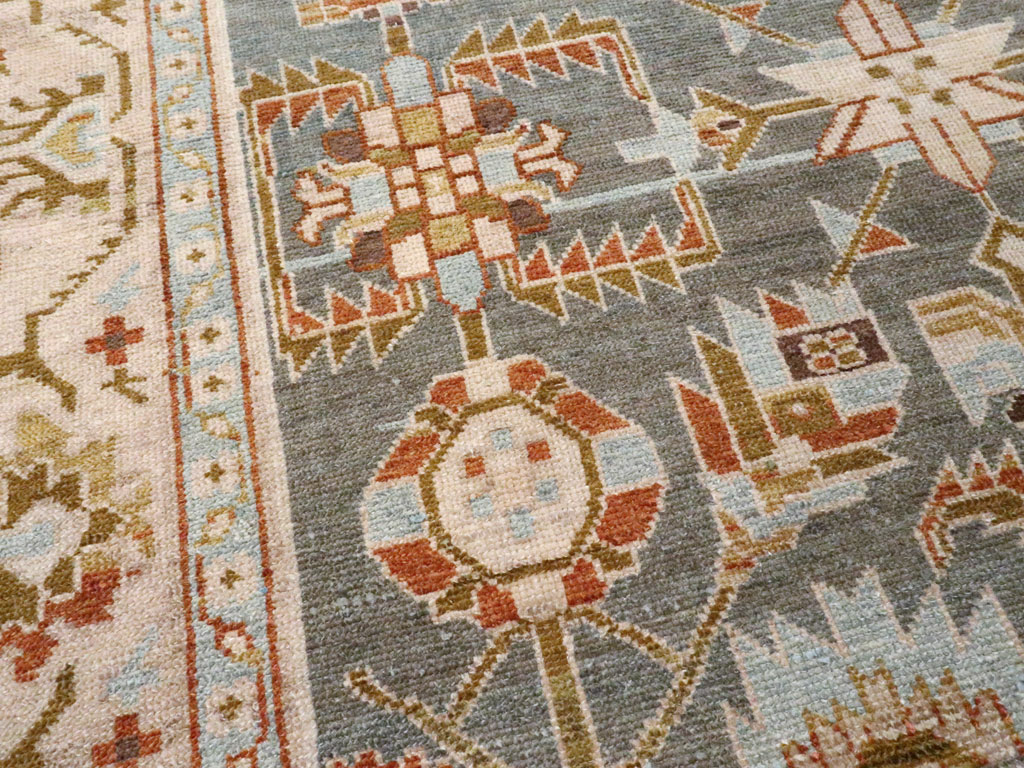 Vintage Persian Malayer Rug, No.22389 - Staging