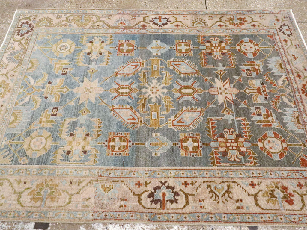 Vintage Persian Malayer Rug, No.22389 - Staging
