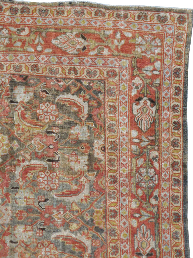 Antique Persian Mahal Rug, No.22392 - Staging