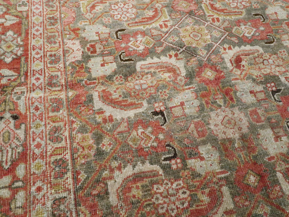 Antique Persian Mahal Rug, No.22392 - Staging