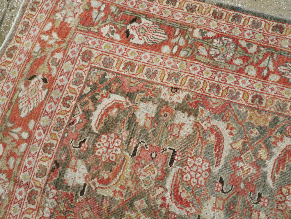 Antique Persian Mahal Rug, No.22392 - Staging