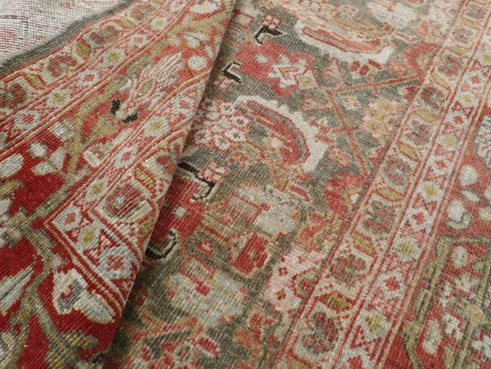 Antique Persian Mahal Rug, No.22392 - Staging